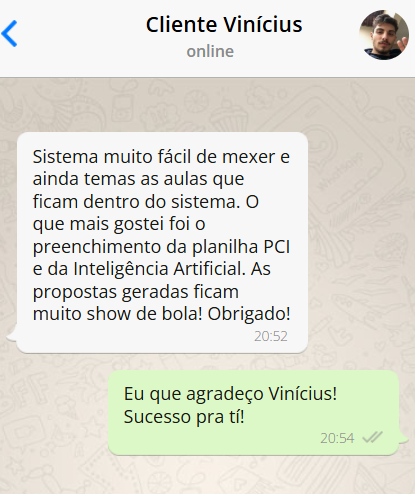 Depoimento de cliente do Obra Master PRO sobre controle de custos da obra
