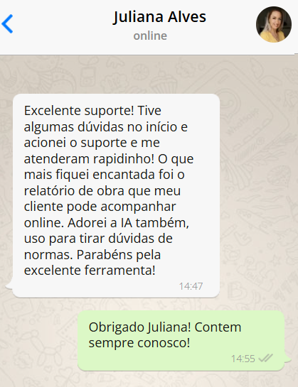 Depoimento de cliente do Obra Master PRO sobre a PCI da CAIXA