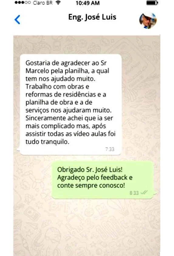 Depoimento de cliente